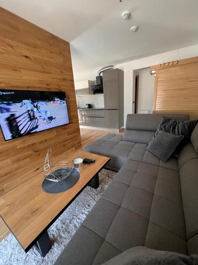 Luxusni Apartman Grand V Centru Harrachova Se Soukromou Mega Terasou, S Privatnim Parkovanim Zdarma, S Moznosti Dobijeni Wallbox Ev A Vyhledem Na Harrachovsky Kostelicek Экстерьер фото